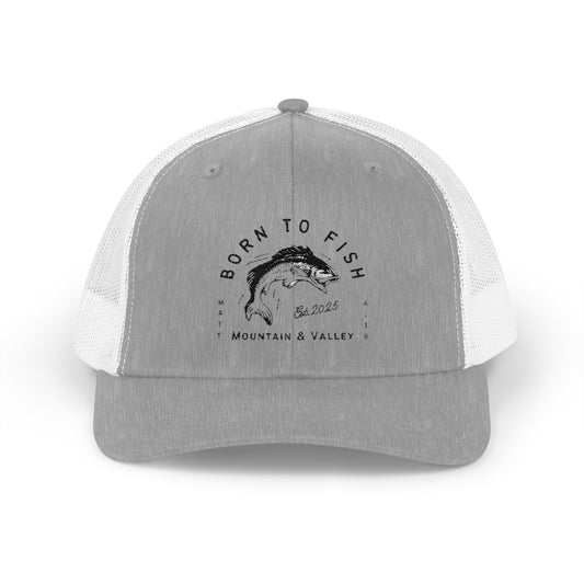 "Born To Fish" Embroidered Hat